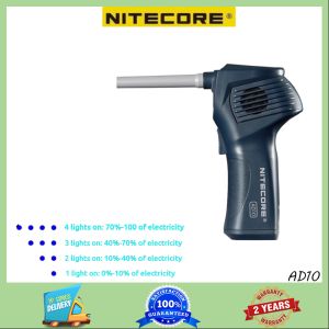 NITECORE AD10 Electric Air Plummer 18W QC USB-C Rechargeable Blower Cleaner for Camera