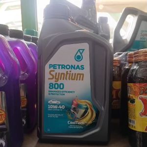 น้ำมันเครื่องกึ่งสังเคราะห์ Petronas Syntium 800 Benzine 10W-40 ลิตร 1 ลิตร