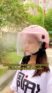 Clear Helmet Rainproof Film Anti-Fog Film For Safe Driving Motorcycle Helmet Universal Waterproof Films