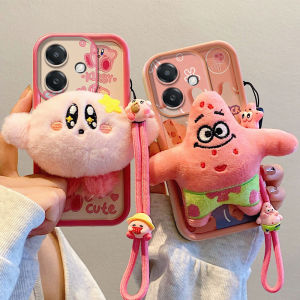 Phone Case Tecno Spark Go 2 POP 10 Cute Painted Plush Cartoon Soft Casing with Lanyard Lens Protection Shockproof Silicone Back Cover 2025