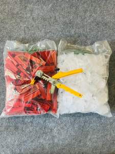 Combo 3 Món Ốp Lát 1kg Ke Móc 1kg Ke Nêm 1 Kìm (Ke Móc 1mm - 1.5mm - 2mm)