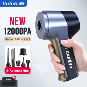 爱图腾itutn 12000Pa Wireless Car Vacuum Cleaner Strong Suction Handheld Auto Vacuum Home & Car Dual Use Mini Vacuum Cleaner HomeAppliance