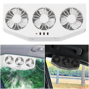 Solar truck exhaust fan air circulation summer car exhaust radiator ventilation fan car cooling