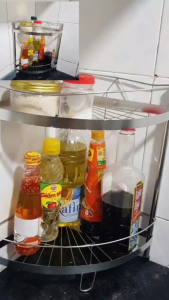 Kệ Góc Inox Nhà Tắm 2 Tầng Hàng Inox Thái Long Cao Cấp Có Hàn Sẵn Móc Treo Tiết Kiệm Không Gian