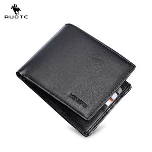 AUOTE Men Wallet Soft PU Wallet Business Wallets High Quality PU Leather Coin Bag Zipper Multi-Card Position ID Credit Cards Holders Solid Color Travel Purses Coin Pouch
