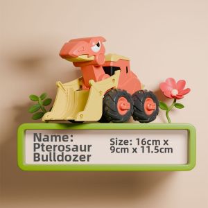 XIDIQI | Push-and-Go Dinosaur Toy Car For Toddlers 1-3 Years