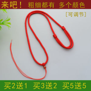 Pendant Hanging String Necklace Wear Jade Buddha Pendant High-End Goods Pendant Neck Wear Left and Right Pull Adjustable Men and Women Finished Product