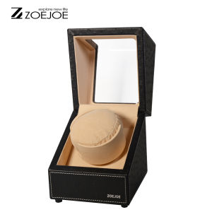 Single Slot Automatic Watch Winder 4 Modes US Plug Quiet Motor Low Noise PU Leather Watch Storage Box Birthday Gift For Friends