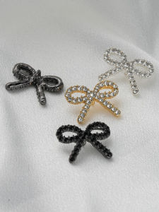 6pcs Bowknot Metal Button for Bags Shoes Clothing Decor Buckle Handbag Side Clip Clasps DIY Luggage Hardware Sewing Accessories