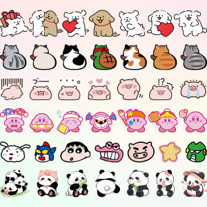 Dễ thương nhãn dán hoạt hình dán phản quang xe máy dán trang trí xe hơi Mũ bảo hiểm miếng dán trang trí hành lý đề can phổ biến chống thấm nước máy tính xách tay