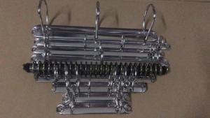 2Pcs Metal Standard Letter Size 3-Ring Binder Mechanism with Booster, 3 O Rings1 inch=25mm Capacity20mm Base WidthLoose Leaf Binding Spines Combs for Organizers DIY Planners (Silver)