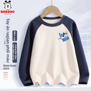 Bobdog | Áo Thun Mới Cho Bé Trai Thu/Đông Dành Cho Bé Kích Cỡ Trung Bình Đến Lớn