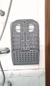 PROMO (BISA COD) Keranjang Baju Gantung Laundry Lipat + Hook / Tempat Baju Kotor / Cloth Box