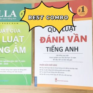 Sách - Combo quy luật đánh vần tiếng Anh và bí thuật của quy luật trọng âm - Tặng App Grilla