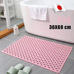 Bathroom Floor Mat Bath Mat Non Slip Suction Bath Mat Shower Mat Anti Slip Rubber Mat Waterproof Absorbent Quick Dry Hollow Out Massage Matting Bathroom Accessories Anti-bacterial Mildew Resistant Eco-friendly Extra Long Supplies Elegant Set Kitchen Toile