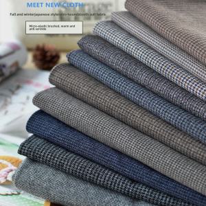 Vải Kẻ Caro Co Giãn Kiểu Nhật Bản Cổ Điển Cho Áo Khoác Gió Và Quần Áo Mùa Thu Đông Vải Nỉ DIY Chất Liệu Thủ Công