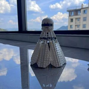 Creative Large Badminton Block Building Toys Educational Childrens Plaything Desktop Decoration Model Female Version
