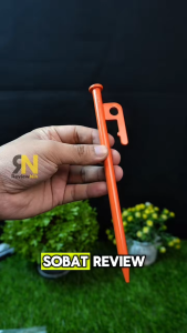 Pasak Tenda Camping Outdoor Material Baja 20 cm 30 cm Peralatan Tenda Camping Hiking