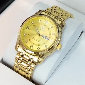 OLEVS Quartz Watch for Men Luxury Diamonds Gold Watch Waterproof Luminous Stainless Steel Business Mens Quartz Watch Mens Watch