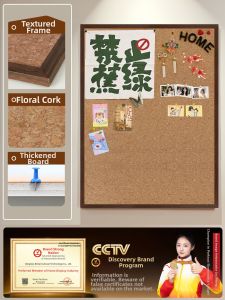 brandland | Photo Display Decorative Magnetic Chalkboard and Cork Board Combination for Hallway Entrance or Living Room