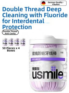 WEIKAMAYI | Extra Fine Dual Floss Toothpick Fluoride Protection