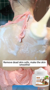 SADOER Coconut Bath Salt Scrub Whitening Soft Exfoliating 350g