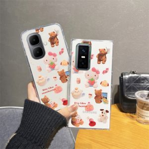 Phone Case Infinix Smart 10 Plus Infinix GT 30 Pro 5G Casing New Design Hot Deals Fashion Cartoon HelloKitty Rabbit Shockproof Silicone Transparent Soft Cover