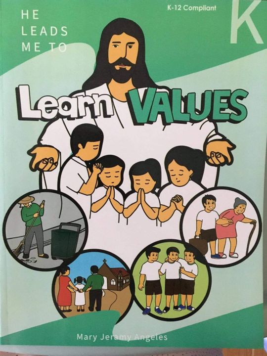 VALUES BOOK FOR KINDER (HE LEADS ME TO LEARN VALUES) THIS TEXTBOOK CAN