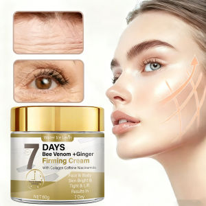 Bee Venom Ginger Firming Cream. Collagen Caffeine Niacinamide. Face Body Use. Bright Tight Lift. Results 7 Days.60g