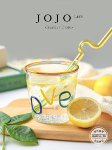 Decorative Blow Moulded High Borosilicate Glass Large Capacity Water Cup JOJOS L. PD.Faction Japanese Style Home Use Cup