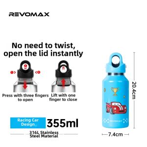 Revomax | Portable Insulated Water Bottle 316L Stainless Steel