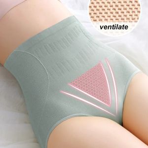 ผู้หญิงสูงเอวกางเกง Shaping Breathable Body Shaper Slimming Tummy ชุดชั้นในBUTT Lifter ควบคุมกางเกง Shapewear