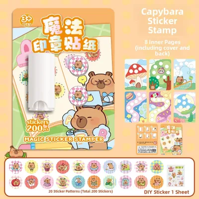 ZEEGO | Waterproof Non-marking Sticker Stamp Machine Press-and-apply Creative Toy