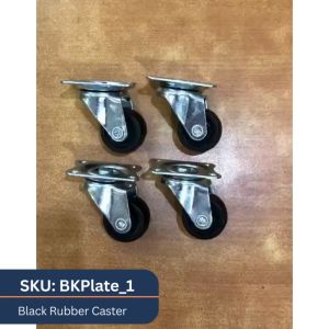Swivel Wheel Caster Plate Type For Trolleys Furniture (4 pieces)