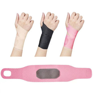 1PCS Adjustable Wristbands Safety Wrist Support Bracer Gym Sports Wristband Carpal Protector Breathable Injury Wrap Band Strap