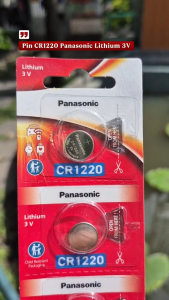 Pin Panasonic CR1220 / CR 1220 Lithium 3V vỉ 5 viên - Chính hãng