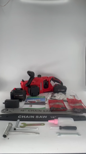 Electric Cordless Brushless Chainsaw 16 Inch Chainsaw heavy duty tree cutter machine With High Power Large Capacity Battery + 5 Year Warranty