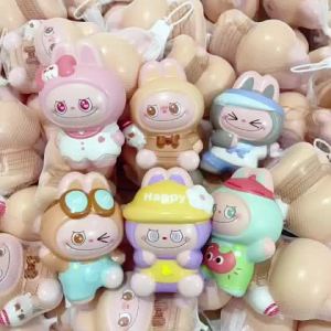Bevavar Squishy Labubu Mainan Elastis Lembut Slow Rebound Anti Stress