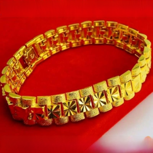 Sand Gold Snake Bone Chain Bracelet for Men And Women Couple Rings Decorations Boss Style Fashion Jewelry Accessories