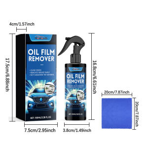Car Windshield Cleaning Spray Nano Car Care Oil Film Cleaner Solution Easily Removes Dirt And Grease