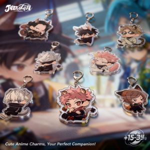 Bandai | New Jujutsu Kaisen Acrylic Keychain Anime Gojo Satoru Fushiguro Megumi Keychain Pendant Cosplay Gift Cross-Border Accessory