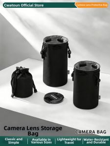 Cwatcun | Universal Camera Lens Bag with Clip Handheld Long-focus Waist-mounted Accessories