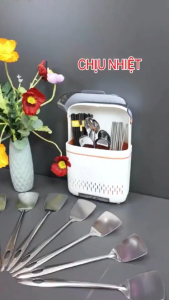 Vá Múc Canh Xẻng Lỗ Inox Dùng Lật Chiên Xào Lật Trứng Tiện Lợi - Muôi Múc Canh Sạn Lật Chiên Trứng Dụng Cụ Nhà Bếp - Muỗng Canh