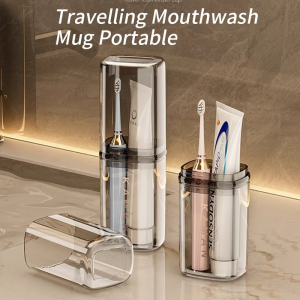 New Portable Toothbrush Storage Box Toothpaste Holder Storage Box Outdoor Travel Bathroom Accessories Home Storage Cup
