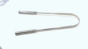 Pinkderby Tongue Scraper Cleaner Stainless Steel Dental Fresh Breath Cleaning Oral Tongue