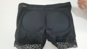 Gosafe 2Pcs Booty Lifting Tight Pants for Women - Butt Enhancer with Hip Pads & Lace Trim Perky Round Butt Shapewear Ample Hip & Bottom