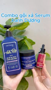 Dầu gội dầu xả serum NAMNUNG xanh dương giúp giảm gàu giảm rụng phục hồi giúp mọc tóc con