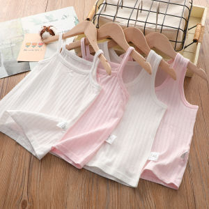 2-Pack Pure Cotton Camisole Tank Top for Girls Thin Inner Wear Summer Base Layer Simple Style Four Seasons Universal Cotton 100%