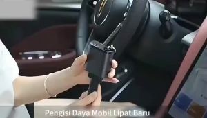 120W Fast Charging Car Charger Mobil & Motor With Rectractable Cable 5 In 1 USB Type-C Dan Iphone