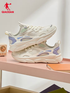 Qiaodan Womens Casual Shoes Comfortable Lightweight Casual Sports Sneaker Shock Absorption Non-slip XM26240313
